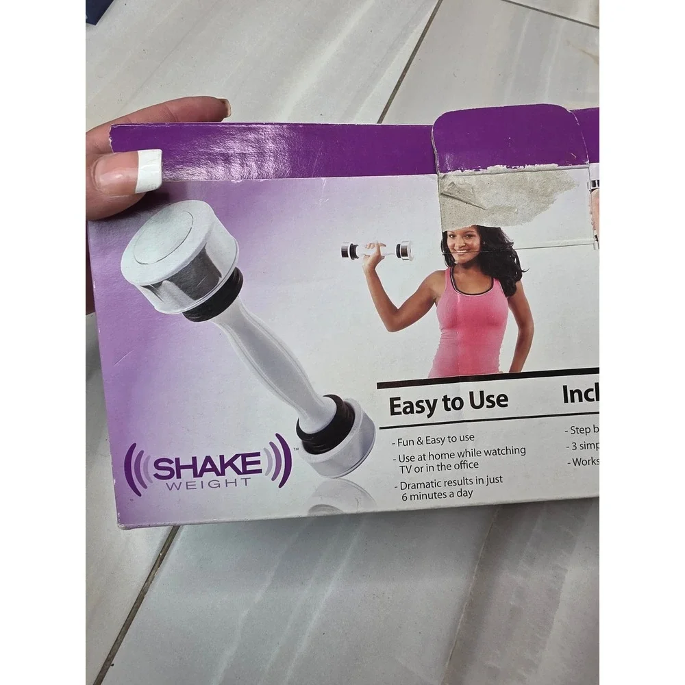 Shake Weight for Women As Seen On TV White Dynamic Inertia Dumbbell 6 Minute A4 - Picture 7 of 15